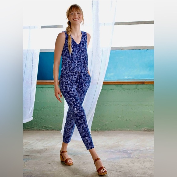 Hatley Pants - NWT HATLEY SKIPPED STONES WRINKLE RESISTANT JUMPSUIT-S